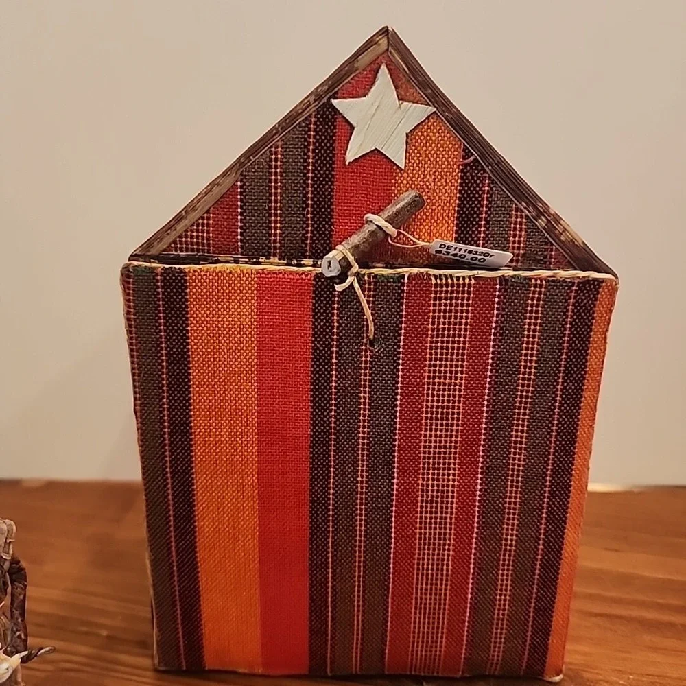 African Christmas Nativity Scene Banana Fiber Wood Unique Holiday Display Tribal